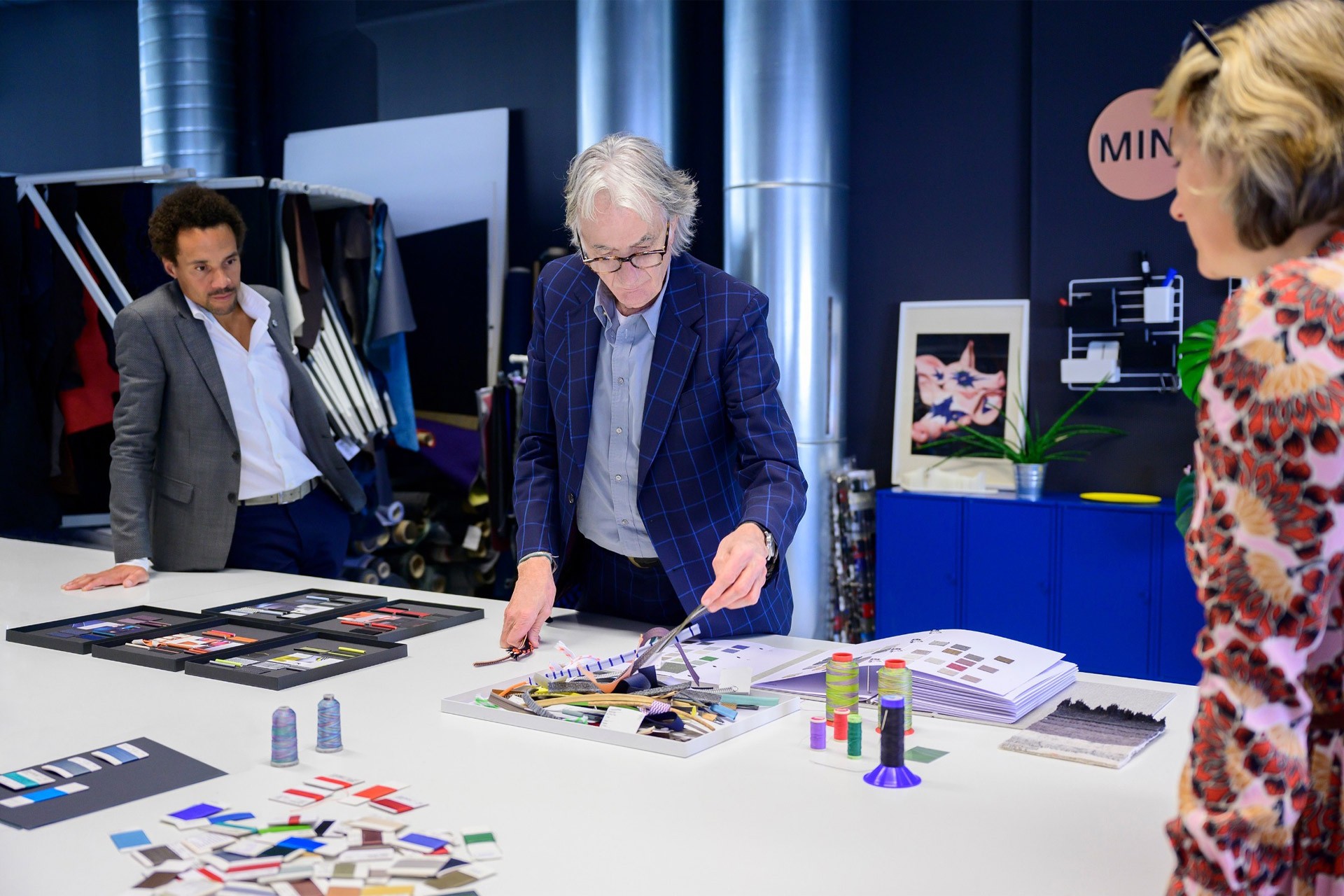 Paul Smith on design table Paul Smith on design table
